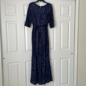 Sparkly, sequin floor length gown - NEW